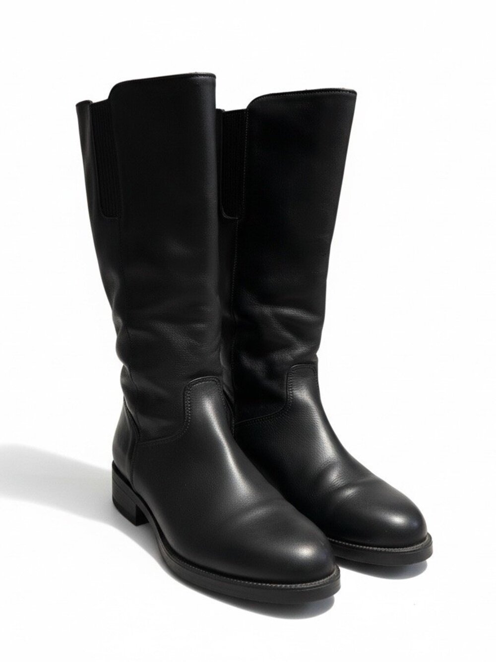 Canada North Womens 9 Black Leather Waterproof Lined Winter Boots Made in Canada